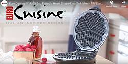 Euro Cuisine Heart-Shaped Waffle Maker Giveaway