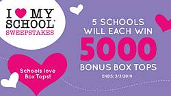 BoxTops4Education.com I-Love-My-School Sweepstakes