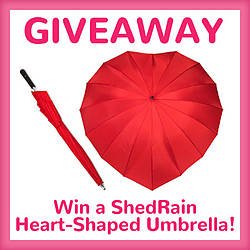 Gameonmom: Heart-Shaped Umbrella Giveaway