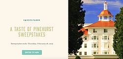 Visit North Carolina a Taste of Pinehurst Sweepstakes