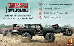 A&E Network’s Truck Night in America Trip Sweepstakes