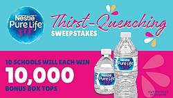Box Tops for Education Thirst Sweepstakes