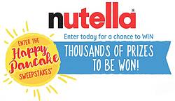Nutella Happy Pancake Instant Win Game