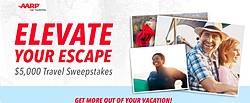 AARP Elevate Your Escape Travel Instant Win Game