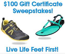 $100 Xero Shoes Gift Certificate Giveaway
