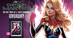 Sideshow Collectibles Captain Marvel Fine Art Print Giveaway
