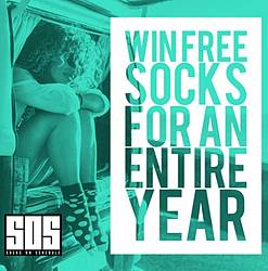Socks on Schedule Socks for a Year Sweepstakes