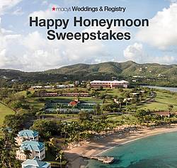 Macy’s Wedding Registry “Happy Honeymoon” Sweepstakes