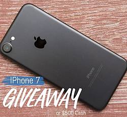 Our Fab Fash Life: Win an Apple iPhone 7 or $500 Cash Giveaway