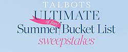 Talbots Ultimate Summer Bucket List Sweepstakes