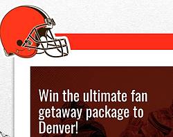 Cleveland Browns Ultimate Fan Getaway Package to Denver Sweepstakes