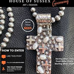 House of Sussex Sterling Silver Cross Sweepstakes