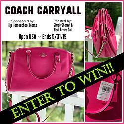Sherrylwilson: Coach Carry All Bag Giveaway