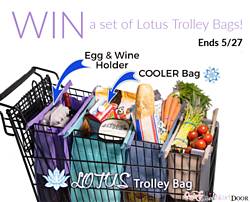 Quirky Mom Next Door: Lotus Trolley Bags Reusable Grocery Bags and Produce Bags Giveaway
