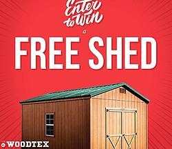 Woodtex Shed Giveaway