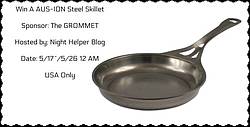 Nighthelper: AUS-ION Steel Skillet From @The GROMMET #Giveaway