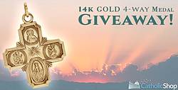14K Gold 4-Way Cross Giveaway