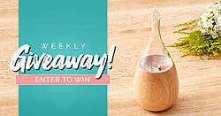 The Raindrop Nebulizing Diffuser in Light Wood Giveaway