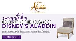Ashley Homestore Disney Aladdin Sweepstakes