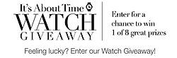 Reeds Jewelers It’s About Time Watch Giveaway