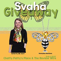 The Review Wire: Svaha USA Honeybee Necklace & Butterfly Silk Scarf