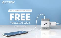 Bestekmall Power Strip and $50 Amazon Gift Card Giveaway