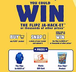 Flipz Summer Snack Hackz Instant Win Game