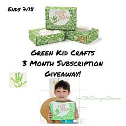 Homespun Chics: Green Kid Crafts 3 Month Subscription Giveaway
