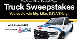 ScotchBlue Painter’s Tape Ram 1500 Rebel Truck Sweepstakes