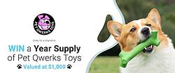 Pet Qwerks Toys Year Supply Giveaway