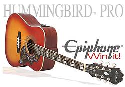 Epiphone Guitars Hummingbird Pro Giveaway