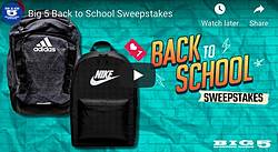Big 5 Sporting Goods Back to School Sweepstakes