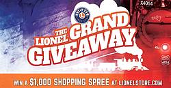 Model Railroader Lionel Grand Giveaway Sweepstakes