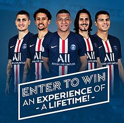 Bein Sports PSG LIVE in Paris Sweepstakes