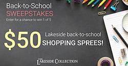 The Lakeside Back-to-School Sweepstakes