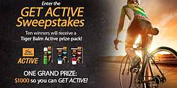 Tiger Balm Get Active Sweepstakes