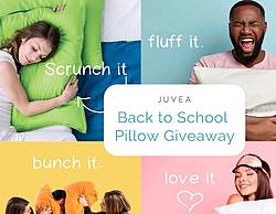 Juvea Back to School Pillow Giveaway