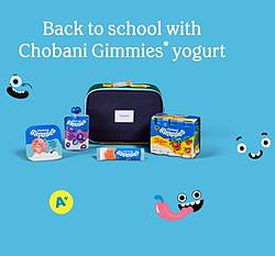 Chobani Gimmies Back-to-School Prize Pack Sweepstakes