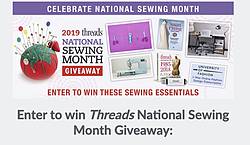 2019 Threads National Sewing Month Sweepstakes