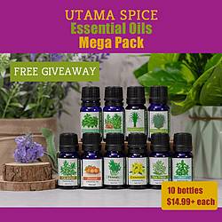 The Utama Spice Essential Oils Mega Pack Giveawya