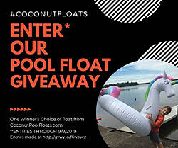 Ourfamilyreviews: Coconut Pool Float Giveaway