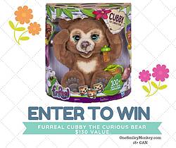 One Smiley Monkey:  FurReal Cubby the Curious Bear Giveaway