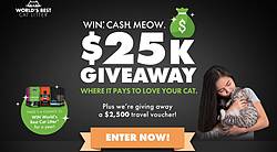 World’s Best Cat Litter Win Cash Meow Giveaway