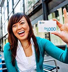 $1000 AT&T Reward Card by AT&T THANKS Sweepstakes