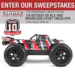 Tower Hobbies HH ARRMA 10th Anniversary Celebration Sweepstakes
