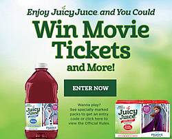 Juicy Juice Movie Tickets and More Instant Win Game