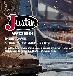 Justin Work Boots and Lehigh Outfitters Giveaway