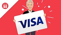 Ellen $300 Visa Gift Card Giveaway