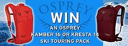 Osprey Kamber 16 or Osprey Kresta 14 Backpack Giveaway