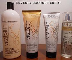 Beauty Cooks Kisses: Vitabath Heavenly Coconut Creme Bath Products Giveaway